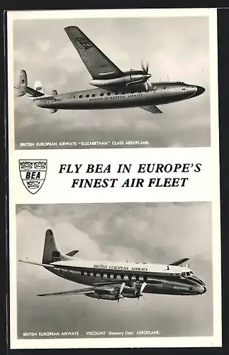 AK British European Airways Elisabethan and Viscount