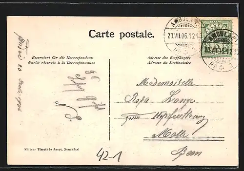 AK Neuchatel, Souvenir du Tir Cantonal, Schiesswettbewerb