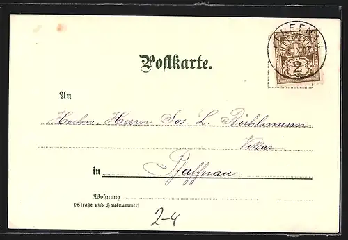 AK Postwesen, Deutsche Rechspost
