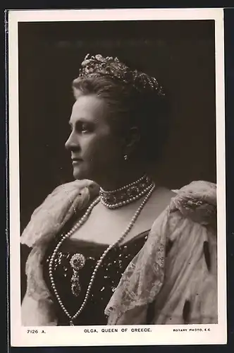 AK Königin Olga von Griechenland