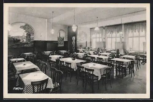 AK Buttstädt i. Th., Cafe Schollain, Innenansicht