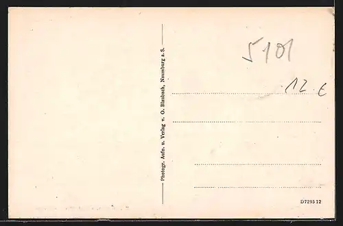 AK Gebesee, Blick von dem Laurentiuskirchturm nach Westen