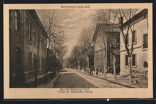AK Czeladz, Rue du Maréchal Foch