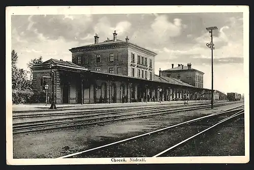 AK Chocen, Nadrazi, Bahnhof