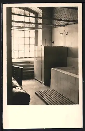 AK Oppeln, Schlesische Portland-Zement-Industrie A.-G., Lichtbäder-Raum im Werk Oppelnhafen, Bergbau