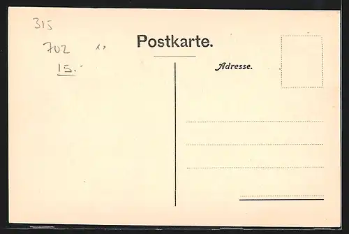 AK Basel, Ortspartie an der Freienstrasse