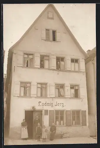 Foto-AK Ebingen, Haus Ludwig Jerg