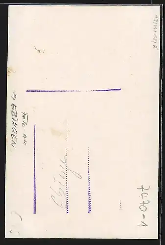 Foto-AK Ebingen, Haus Traugott Jerg Buchbinder