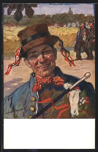 AK Wendischer Hochzeiter in traditioneller Tracht