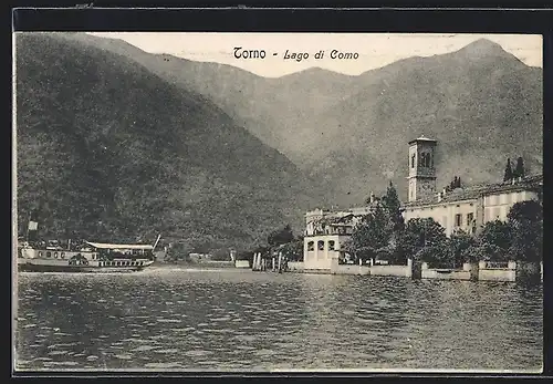 AK Torno-Lago di Como, Dampfer Milano auf dem See