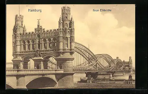 AK Hamburg-Rothenburgsort, Neue Elbbrücke
