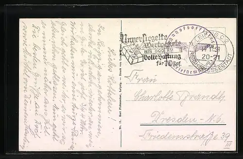 AK Leipzig, Neues Rathaus mit Rathausring, Strassenbahn