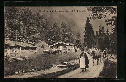 AK Bad Kreuth, Heimkehr von der Langenau