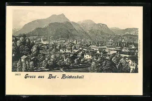 AK Bad Reichenhall, Ortsansicht aus der Vogelschau