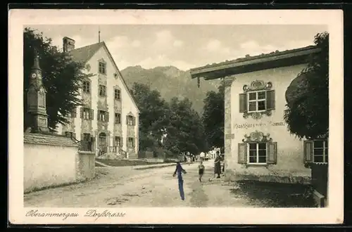 AK Oberammergau, Dorfstrasse