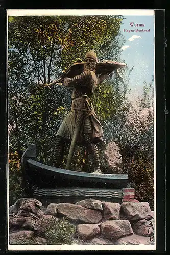 AK Worms, Hagen-Denkmal