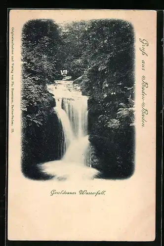 AK Baden-Baden, Geroldsauer Wasserfall