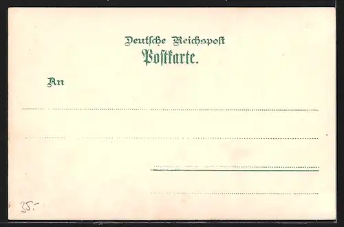 Lithographie Hameln, Stadtansicht, Rattenfänger und Klüt-Turm