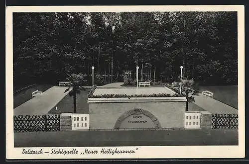 AK Delitzsch, Stahlquelle Neuer Heiligbrunnen