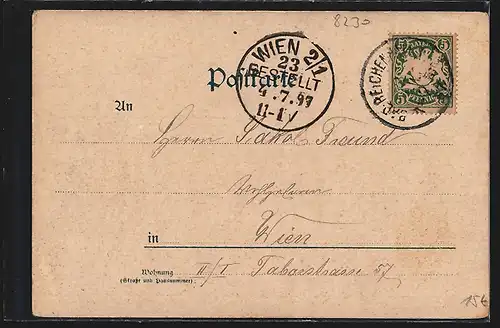 Lithographie Bad Reichenhall, Ortsansicht, Sole-Fontaine mit Kurgästen