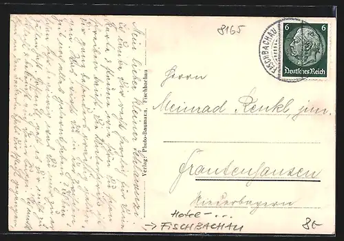 AK Fischbachau, Hotel Landhaus Hecker