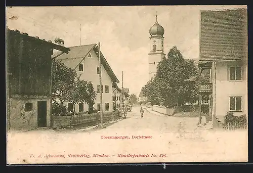 AK Oberammergau, Dorfstrasse