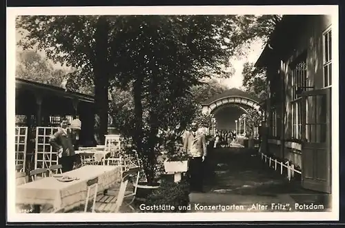 AK Potsdam, Gaststätten und Konzertgarten Alter Fritz