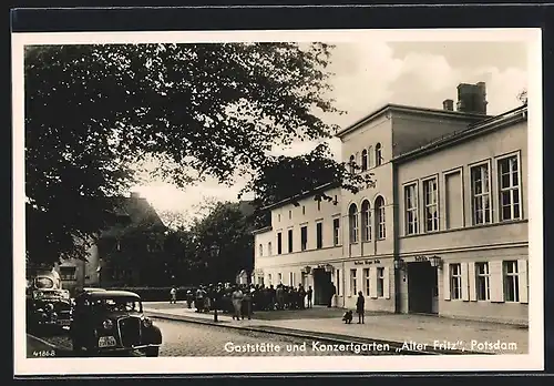AK Potsdam, Gasthof und Konzertgarten Alter Fritz, Vorderansicht