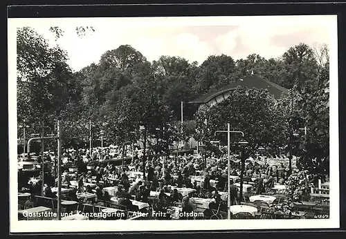 AK Potsdam, Gasthof und Konzertgarten Alter Fritz