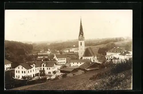 AK Reischach, Ortsansicht mit Kirche