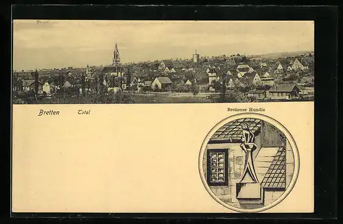 AK Bretten, Totalansicht und Brettener Hundle