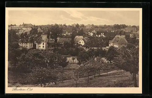 AK Bretten, Blick auf den östlichen Stadtteil