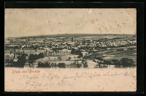 AK Bretten, Totalansicht aus der Vogelschau