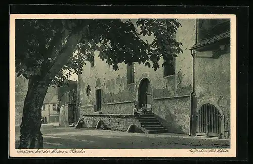 AK Bretten, Partie bei der kleinen Kirche