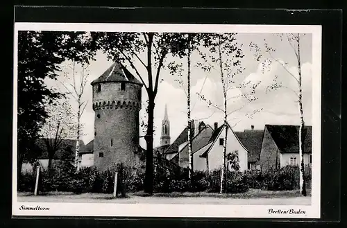 AK Bretten / Baden, Simmelturm