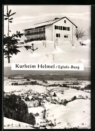 AK Eglofs - Burg, Kurheim Helmel und Ortsansicht