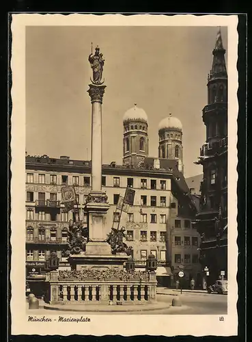 AK München, Marienplatz