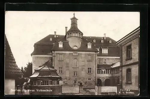 AK Bretten / Baden, Neue Volksschule