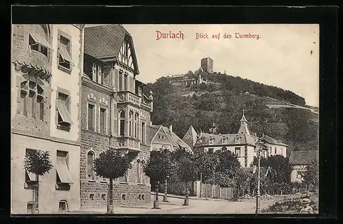 AK Durlach, Blick auf den Turmberg