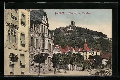 AK Durlach, Blick auf den Turmberg