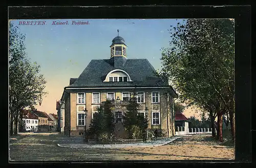 AK Bretten / Baden, Kaiserliches Postamt