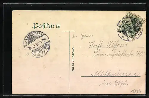 AK Durlach, Turmberg, Gasthaus z. Burghof, Turmberg mit Drahtseilbahn