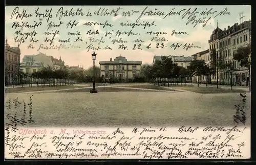 AK Offenbach a. M., Wilhelmsplatz