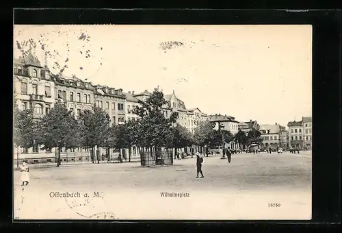 AK Offenbach a. M., Wilhelmsplatz