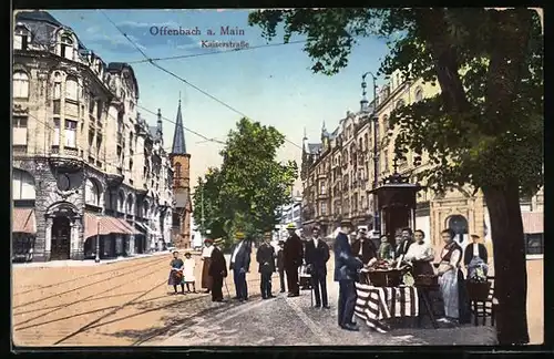 AK Offenbach /Main, Blick durch Kaiserstrasse