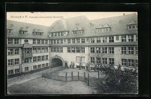 AK Offenbach a. M., Technische Lehranstalten (Nordseite)
