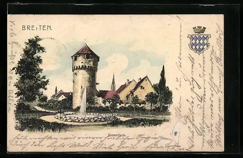 AK Bretten, Simmelsturm, Wappen