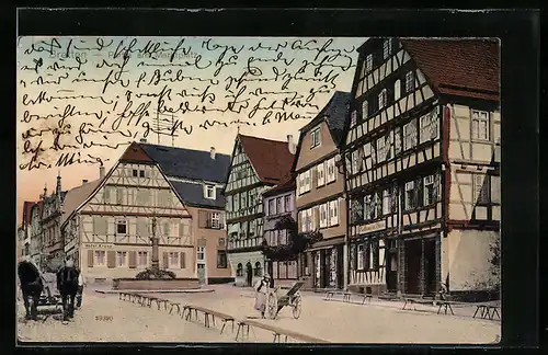 AK Bretten, Marktplatz