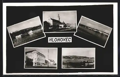 AK Hlohovec, Fünf Ansichten aus dem Ort