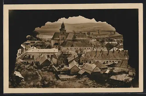 AK Filakovo, Ortsansicht aus der Vogelschau